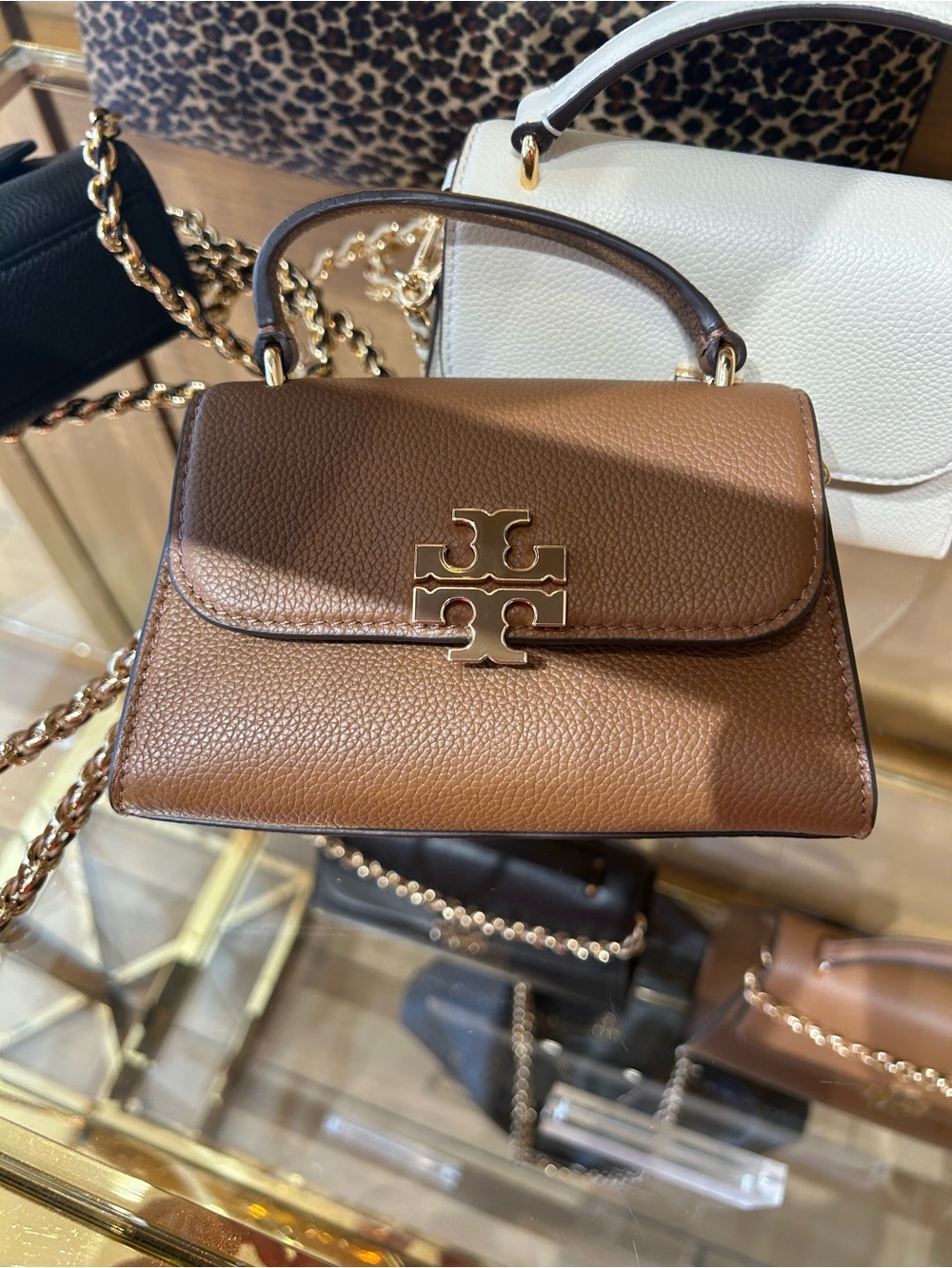 Tory Burch Britten mini Top-Handle Crossbody with Gold Logo pick own color new - Picture 15 of 16